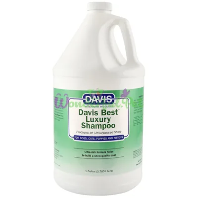 Шампунь для блеска шерсти у собак и котов Davis Best Luxury Shampoo ДЭВИС БЕСТ ЛАКШЕРИ концентрат 3.8 л