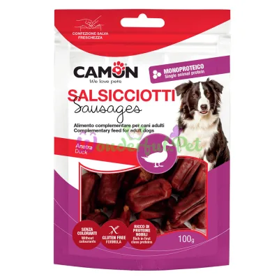 Угощение CAMON Dog Treats Snacks GF Mini Sausages Duck 100 г