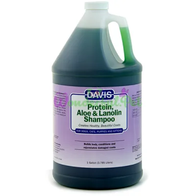 Шампунь для собак и котов Davis Protein Aloe Lanolin Shampoo ДЭВИС ПРОТЕИН АЛОЭ ЛАНОЛИН концентрат 3.8 л