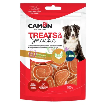 Снеки CAMON Dog Treats Snacks GF Sushi Chicken Cod 100 г