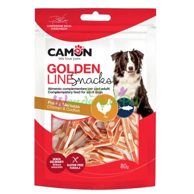 Угощение CAMON Dog Treats Snacks Sandwich Stick Chicken Codfish 80 г