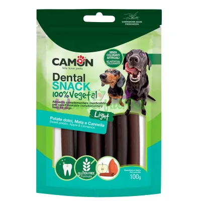 Снеки CAMON Dog Dental Snack Vegetal Cannoli Sweet Potato Apple Cinnamon 100 г