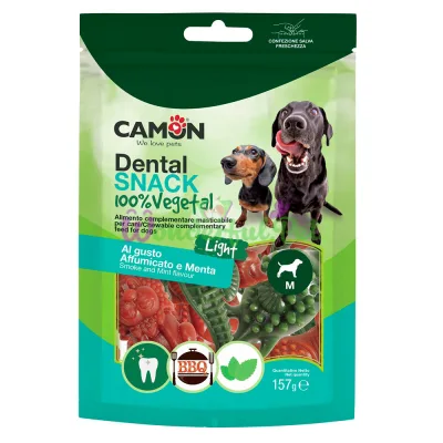Снеки CAMON Dog Dental Snack Vegetal Sea animals Sweet Potato BBQ Vanilla Mint M 157 г