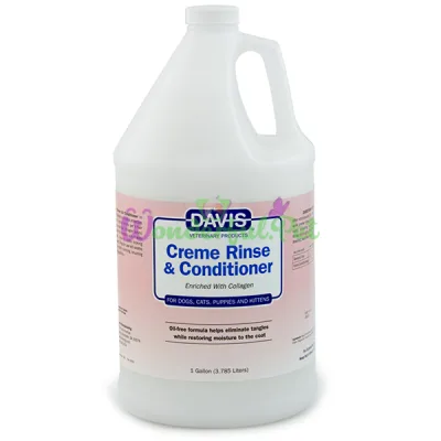 Ополаскиватель-кондиционер с коллагеном для собак и котов Davis Creme Rinse Conditioner ДЭВИС КРЕМ РИНЗ концентрат 3.8 л