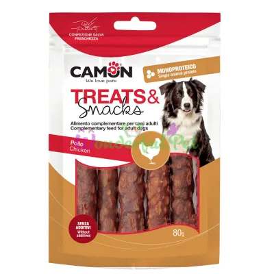 Снеки CAMON Dog Steamed Chicken Sticks 80 г