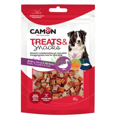 Снеки CAMON Dog Treats Snacks Meat Sandwiches Duck Pumpkin Cod 80 г