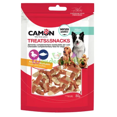 Снеки CAMON Dog Treats Snacks Meat Bites Duck Cod 80 г