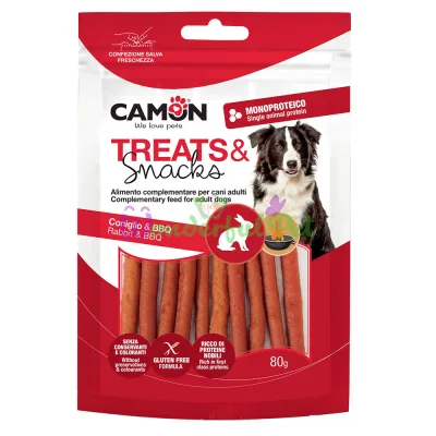 Снеки CAMON Dog Treats Snacks Rabbit BBQ strips 80 г