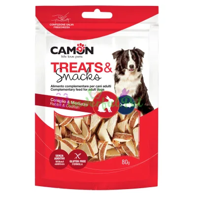 Snacks CAMON Dog Treats Snacks Meat Sandwiches Rabbit Cod 80 g
