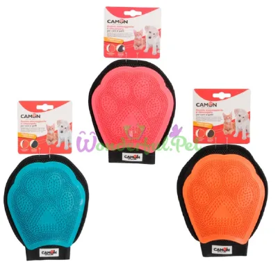 Груминг-рукавица Camon Glove 2in1 TPR velvet color mix