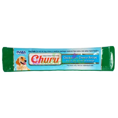 Лакомство INABA Dog Churu Chicken Cheese 20 г 1 шт