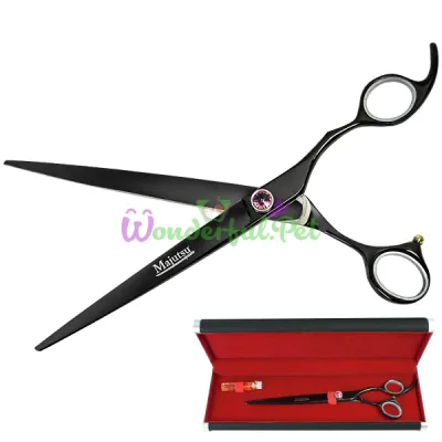 Прямые ножницы для стрижки собак 8.5 inches Davis Majutsu Titanium Straight ДЭВИС МАЙЖИТЦУ ТИТАНИУМ 21,6 см