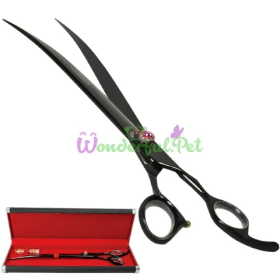 Ножницы изогнутые для стрижки собак 10 inches Davis Majutsu Titanium Curved ДЭВИС МАЙЖИТЦУ ТИТАНИУМ 25,4 см