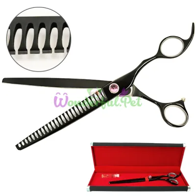 Филировочные шанкерные ножницы для стрижки собак 8 inches Davis Majutsu Titanium Thinning ДЭВИС МАЙЖИТЦУ ТИТАНИУМ 20,3 см