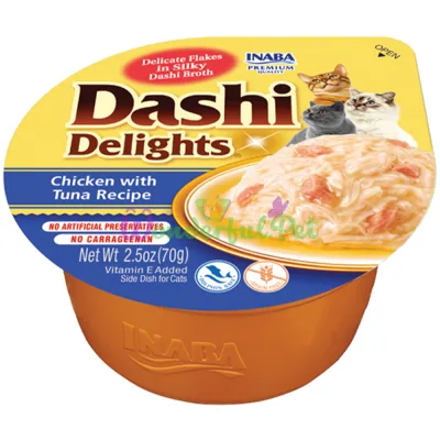 Лакомство INABA Cat DASHI Delights Chicken Tuna 70 г