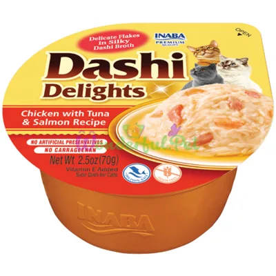 INABA Cat DASHI Delights Chicken Tuna Salmon 70 g