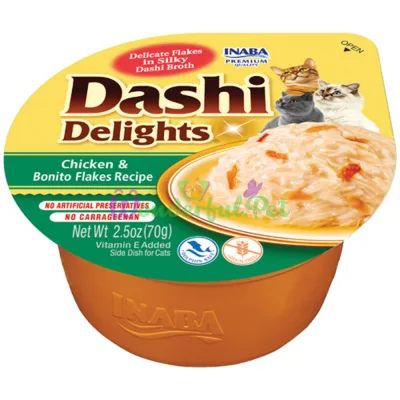 Лакомство INABA Cat DASHI Delights Chicken Bonito Flakes 70 г
