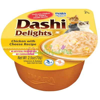 Лакомство INABA Cat DASHI Delights Chicken Cheese 70 г