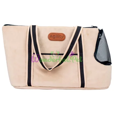 Agility Bag Beige Soft Cat Carrier 51x27 cm