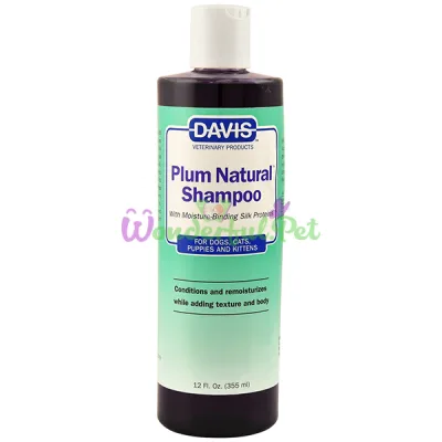 Шампунь с протеинами шелка для собак котов Davis Plum Natural Shampoo ДЭВИС НАТУРАЛЬНАЯ СЛИВА концентрат 50 мл