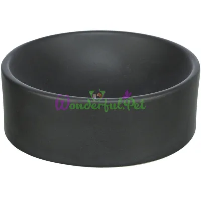 Trixie Ceramic Cat Bowl White Black 150 ml