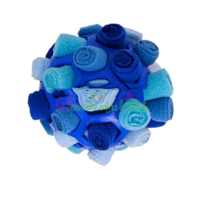 Мяч с лентами для лакомств Interactive sniffing puzzle ball Candy color mix 15 см