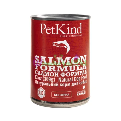 Натуральный влажный корм для собак PetKind Salmon Formula 369 г