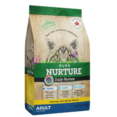 Сухой корм PURE NURTURE Cat Daily Nurture Adult Chicken Barley Recipe 8 кг
