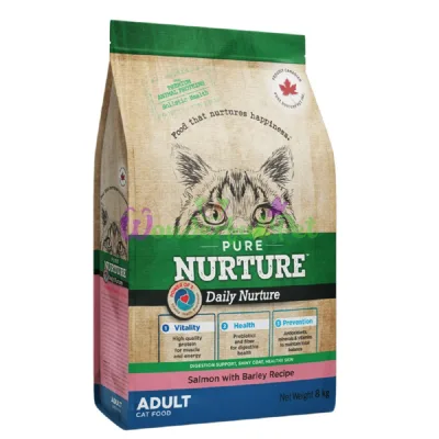 Сухой корм PURE NURTURE Cat Daily Nurture Adult Sensitive Salmon Barley Recipe 8 кг