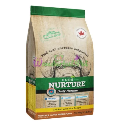 Сухой корм PURE NURTURE Dog Daily Nurture M-L Puppy Chicken Rice Recipe 12.5 кг