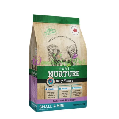Сухой корм PURE NURTURE Dog Daily Nurture S-Mini Adult Turkey Rice Recipe 2 кг