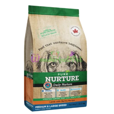 Сухой корм PURE NURTURE Dog Daily Nurture M-L Adult Sensitive Lamb Barley Recipe 12.5 кг