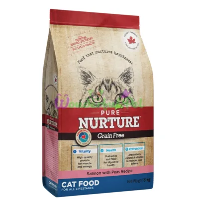 Сухой корм PURE NURTURE Cat Grain Free All Lifestages Salmon Peas Recipe 8 кг