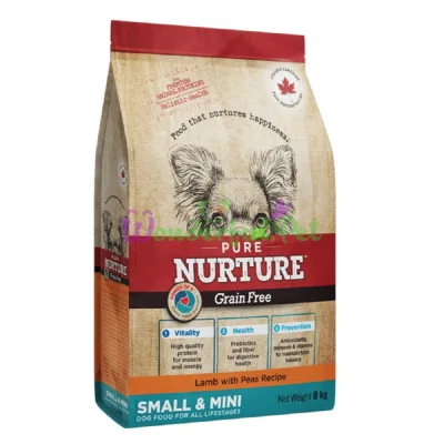 Сухой корм PURE NURTURE Dog GF Power of 3 S-Mini All Lifestages Lamb Peas Recipe 8 кг