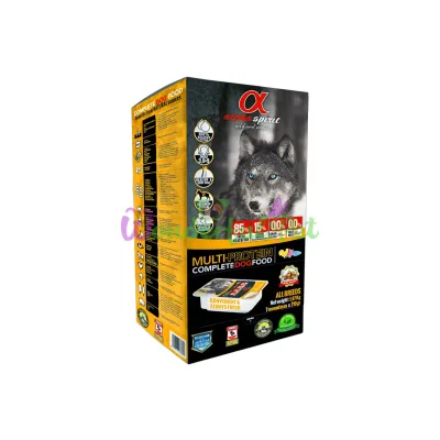 Полувлажный корм для взрослых собак всех пород Alpha Spirit Semi-moist MultiProtein 1.5 кг x 7 шт