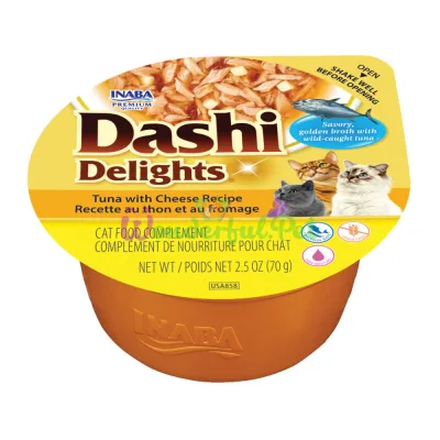 Лакомство INABA Cat DASHI Delights Tuna Cheese 70 г