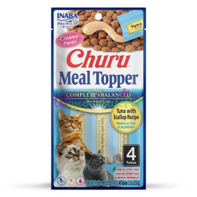 Лакомство INABA Cat Churu MEAL TOPPER Tuna Scallop 56 г