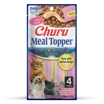 Лакомство INABA Cat Churu MEAL TOPPER Chicken Salmon 56 г