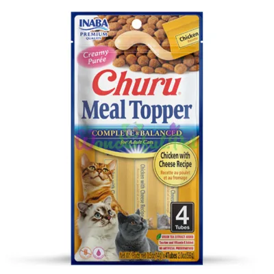 Лакомство INABA Cat Churu MEAL TOPPER Chicken Cheese 56 г