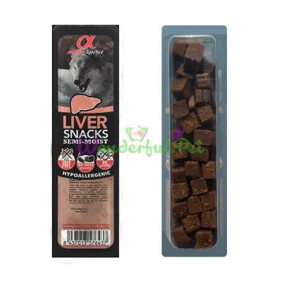 Полувлажное лакомство Alpha Spirit Snacks Liver 35 г