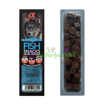 Полувлажное лакомство Alpha Spirit Snacks Fish 35 г