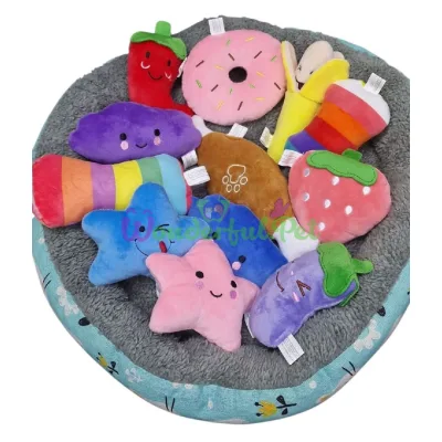 Игрушка мягкая Cuddle Paws Mini Dog toy mix пищалка 14 см