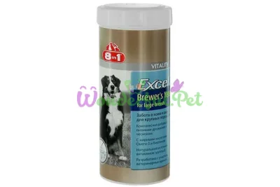 Вітаміни 8in1 Excel Brewers Yeast для великих собак 80
