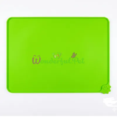 Qi Mango Light Green Silicone Bowl Mat 48x30.5 cm