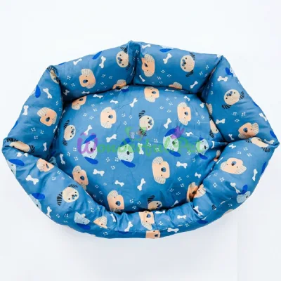 Лежанка Dog Bed Puppy print Blue L 65x55 см