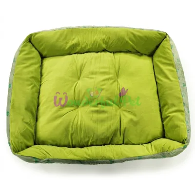 Dog Bed Bones & Paws Green XL 65x50 cm