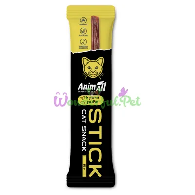 Жувальна паличка AnimAll Cat Stick Chicken Fish 5 г