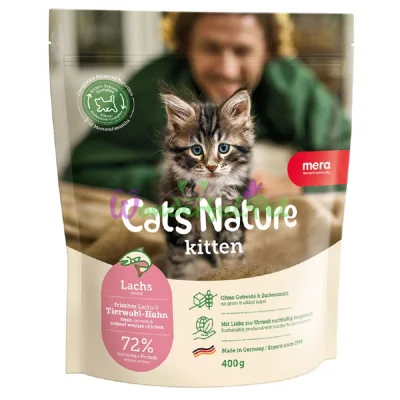 MERA Cats Nature Kitten Salmon Dry Food 400 g