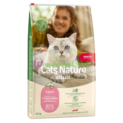 Сухий корм MERA Cats Nature Adult Salmon 10 кг