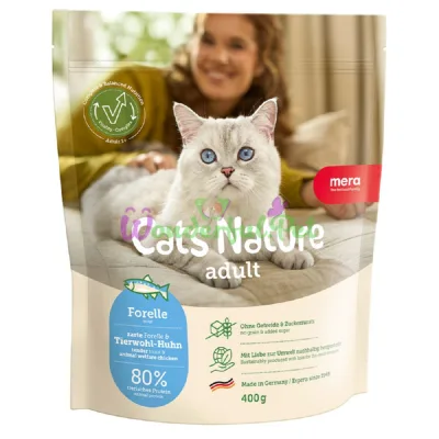MERA Cats Nature Adult Trout Dry Cat Food 400 g
